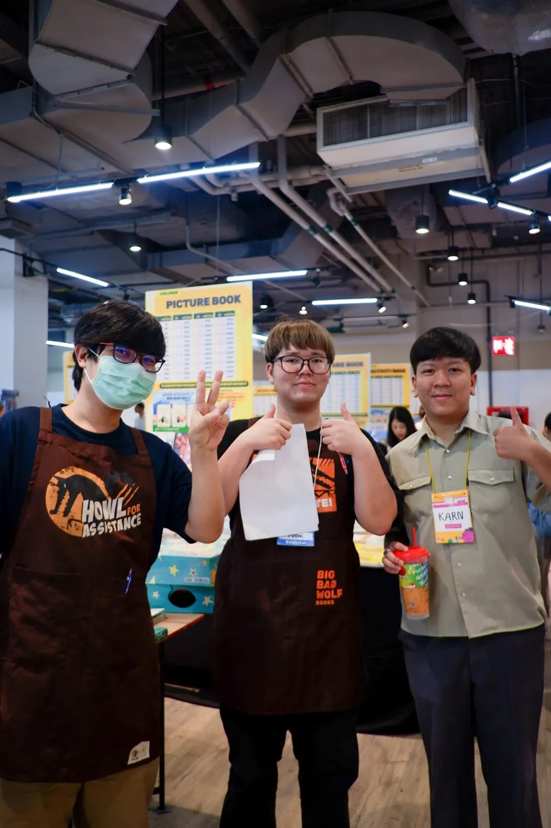 บรรยากาศการทำงานที่งาน Big Bad Wolf