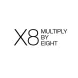 โลโก้ Multiply by 8